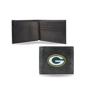 NFL Greenbay Packers Leather Embroidered Wallet